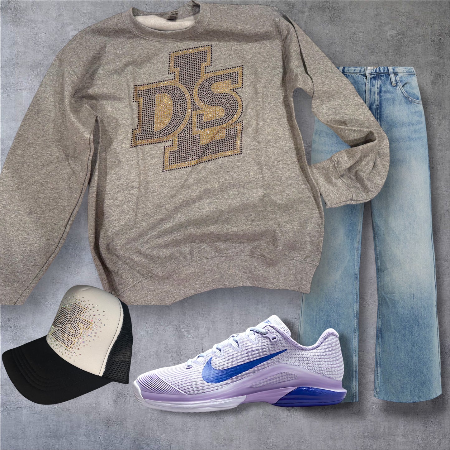 DLS bling crewneck