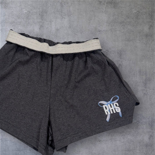Grey soffe RHS bow shorts