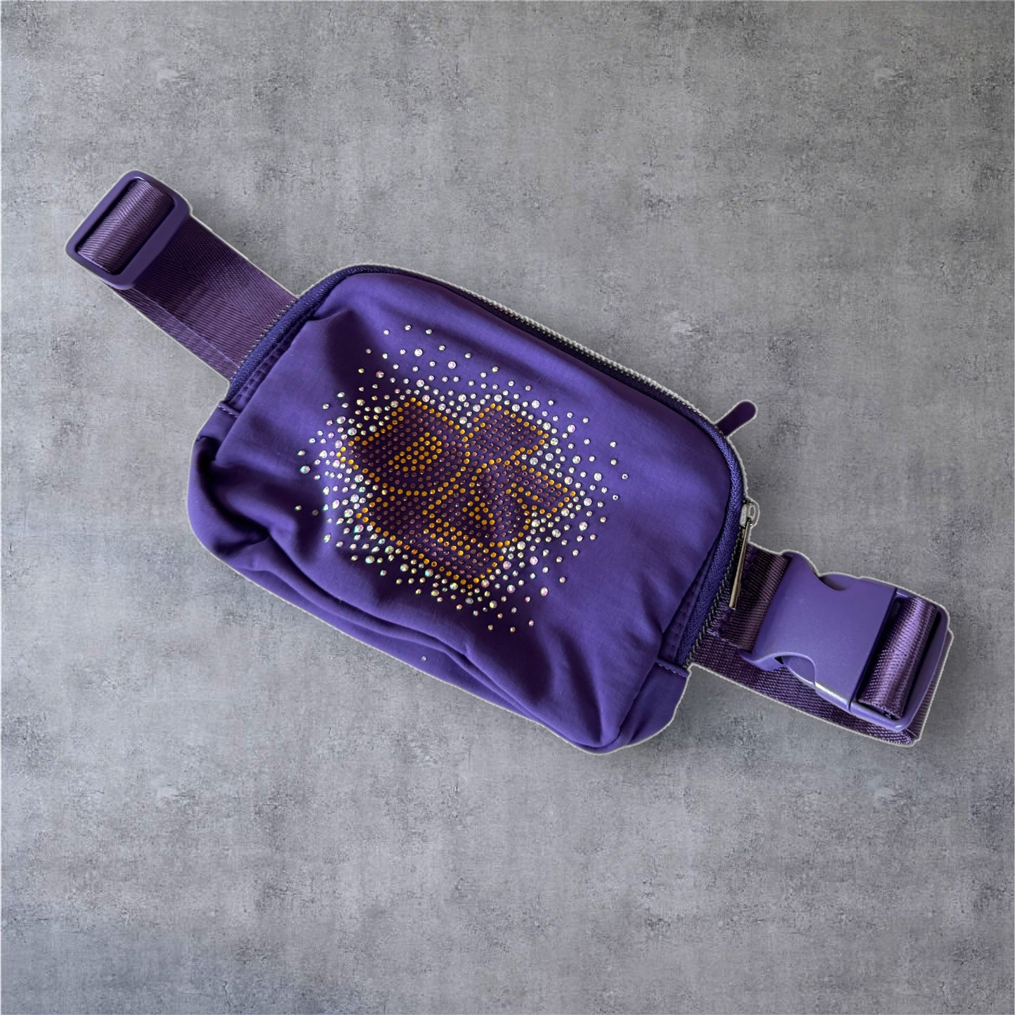 Purple DLS Bling Stadium Belt Bag